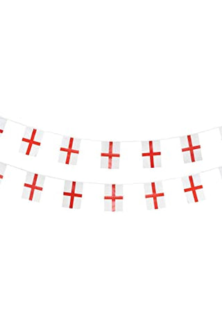 England Flag Rectangle Bunting, Plastic