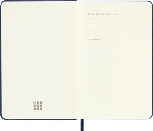 Moleskine Sapphire Blue Pocket Ruled Notebook Hard