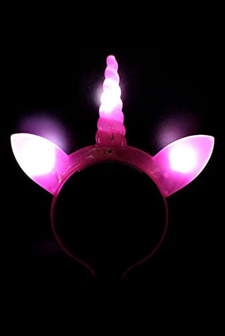 LED Light Up Unicorn Head Boppers, Assorted