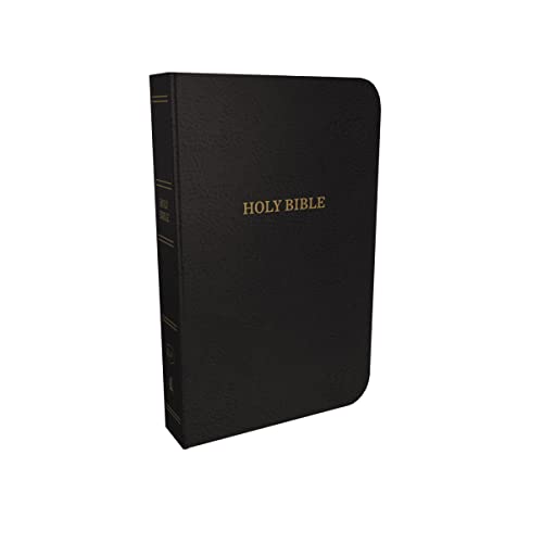 KJV Holy Bible: Thinline with Cross References, Black Bonded Leather, Red Letter, Comfort Print (Thumb Indexed): King James Version