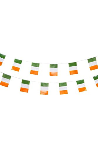 Smiffys 56498 St Patricks Day Rectangle Bunting, Plastic, Unisex Adult, Multi-Colour, One Size