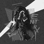 Black and white album cover featuring a distorted face and text.