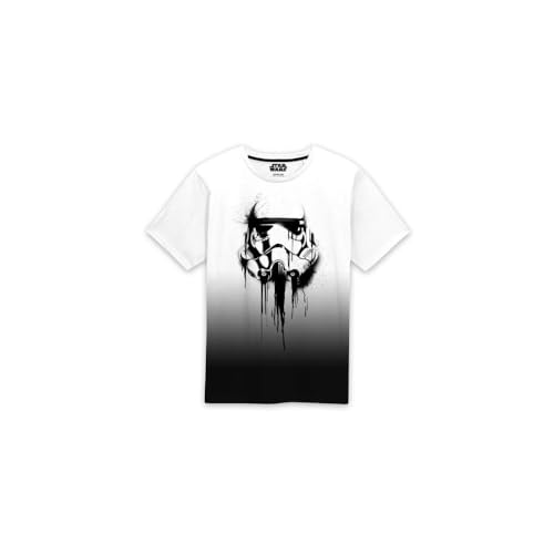 Superheroes Inc. Star Wars -Stormtrooper Ink (Unisex White Ombre Dip Dye) Medium