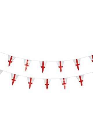 England Flag Triangle Bunting, Plastic