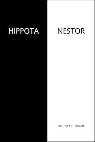 Book cover: black and white halves with title "Hippota Nestor".