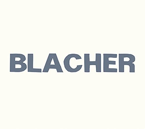 CD cover with the name "BLACHER" in large, dark blue letters.