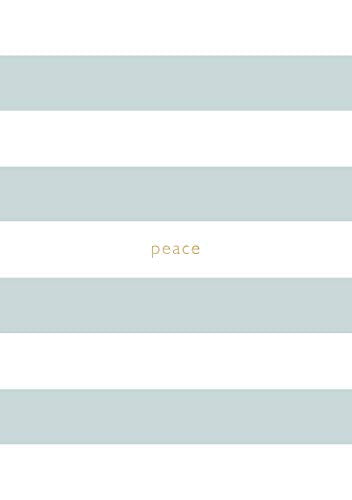 Spirit Stationery Striped A5 Notebook: Dusty Blue