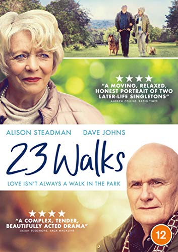 DVD cover for "23 Walks" featuring a blonde woman and bald man.
