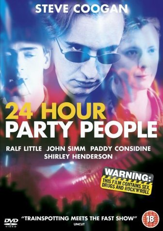 DVD cover for 24 Hour Party People featuring Steve Coogan and other cast members.
