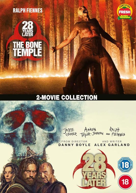 DVD cover for 28 Years Later and The Bone Temple 2-movie collection.
