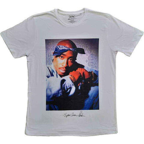 Tupac Unisex T-Shirt: Blue Bandana