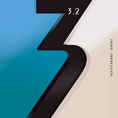 CD cover for Robert Berry’s “3.2 - Third Impression” with blue and white design.