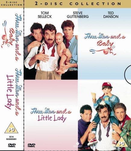 DVD cover for "Three Men and a Baby" and its sequel.