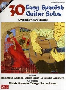 Sheet music cover with a flamenco dancer, guitarist, and red text.