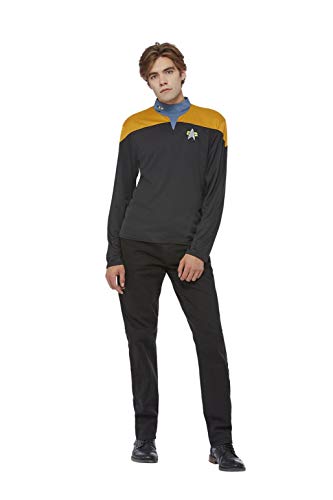 Smiffys Officially Licensed Star Trek Voyager Operations Uniform, S - Size 34"-36"