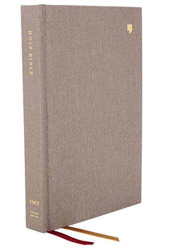 NET Bible, Thinline Large Print, Cloth over Board, Gray, Comfort Print: Holy Bible