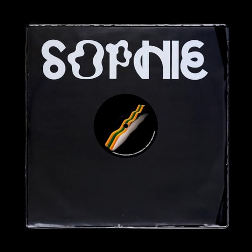Black vinyl record sleeve with white “SOPHIE” text and colorful center label.