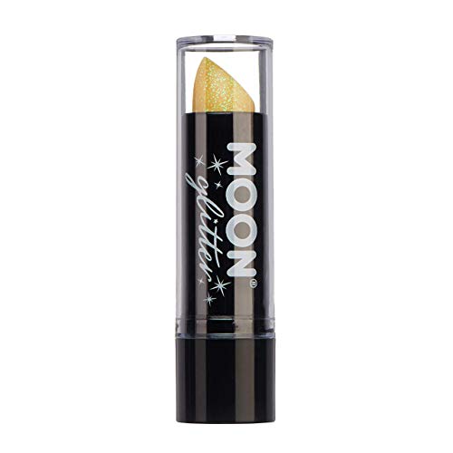 Iridescent Glitter Lipstick by Moon Glitter - 5g - Yellow