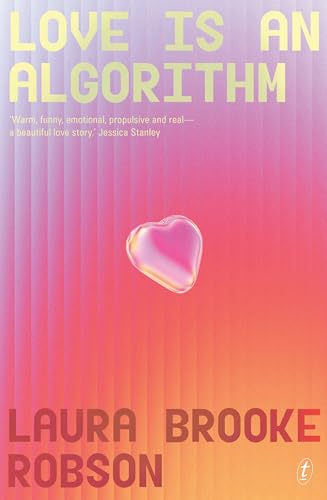 Book cover: "Love Is An Algorithm" with a pink heart graphic.