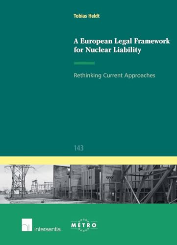 Book cover: "A European Legal Framework for Nuclear Liability," with power lines.