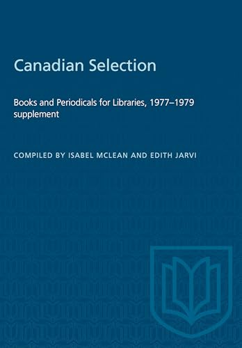 Canadian Selection : Books and Periodicals for Libraries, 1977-1979 Supplement