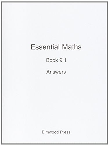 Essential Maths 9H Answers: Bk. 9H