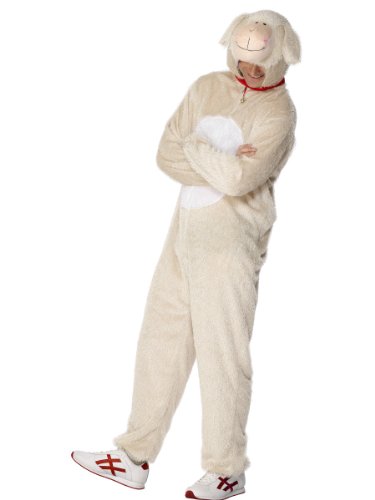 Smiffys Lamb Costume Includes Jumpsuit with Hood Large