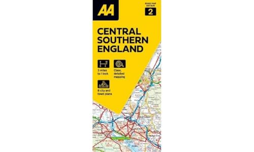 AA Road Map Central Southern England : 2