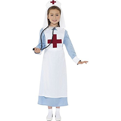 Smiffys WW1 Nurse Costume, Blue, L - 10-12 years