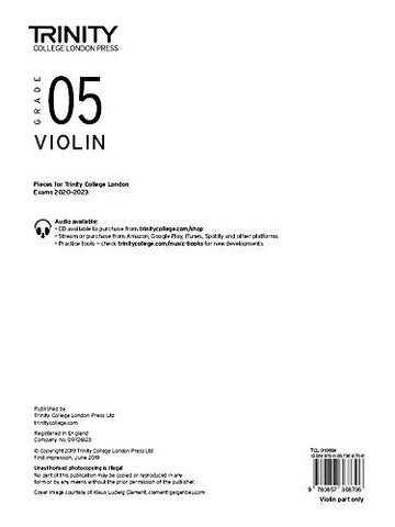 Trinity College London Violin Exam Pieces 2020-2023: Grade 5 (Violin Part Only)