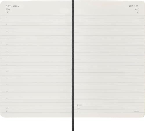 Moleskine 2025 12-Month Daily Large Softcover Notebook: Black