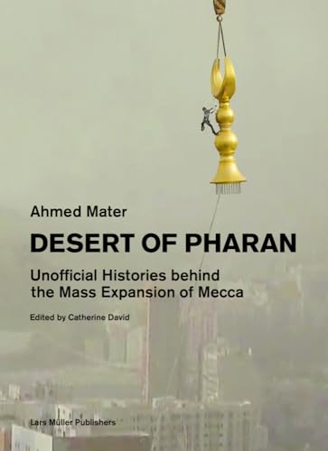 Book cover: “Desert of Pharan” with a golden architectural element suspended.