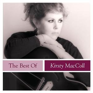 Kirsty MacColl album cover featuring a portrait of the singer and a guitar.