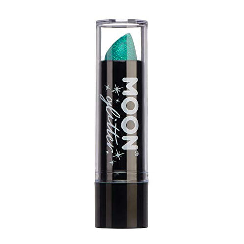 Iridescent Glitter Lipstick by Moon Glitter - 5g - Green