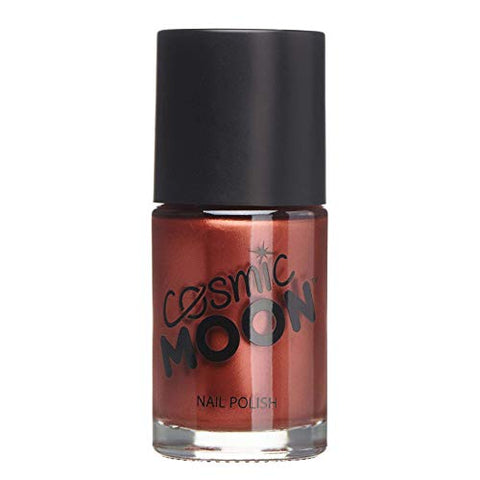 Metallic Nail Polish by Cosmic Moon - Red - Highly pigmented Nail Varnish - 14ml