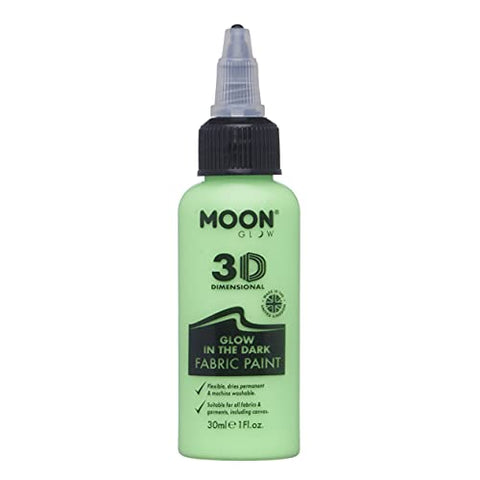 Moon Glow - Glow in the Dark Fabric Paint Green