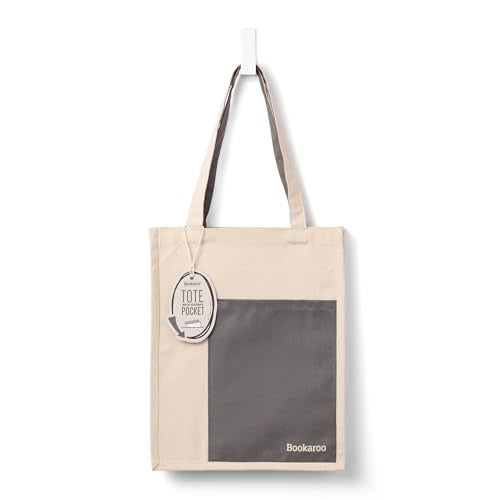 Bookaroo Tote Bag - Charcoal & Cream