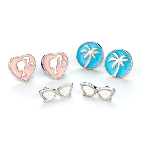 Barbie Set Of 3 Earring Studs