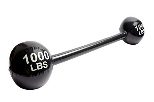 Smiffys 52029 Inflatable Dumbbell, Unisex Adult, Black