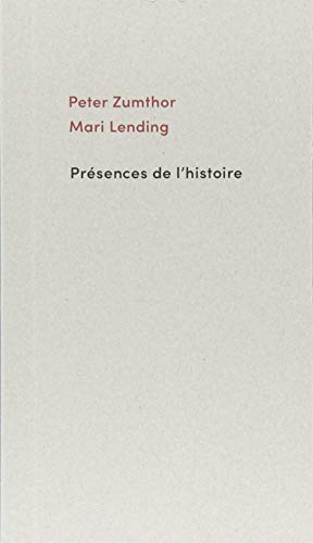Presences de lhistoire