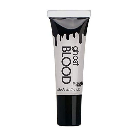 Moon Glow UV Ghost Blood - Halloween Fake Blood - dries invisible but glows blue under UV Lighting