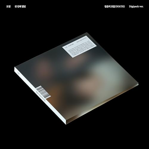 Black digipack CD case for Doyoung’s “Youth” album, with barcode.