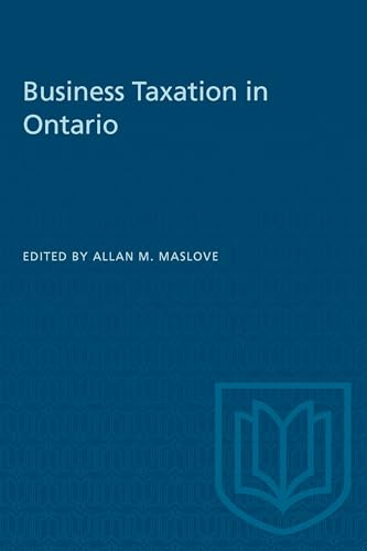 Business Taxation in Ontario