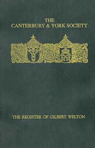 The Register of Gilbert Welton