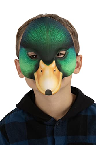 Smiffys 53147 Kids Duck Mask, Unisex Children, Green & Yellow, One Size