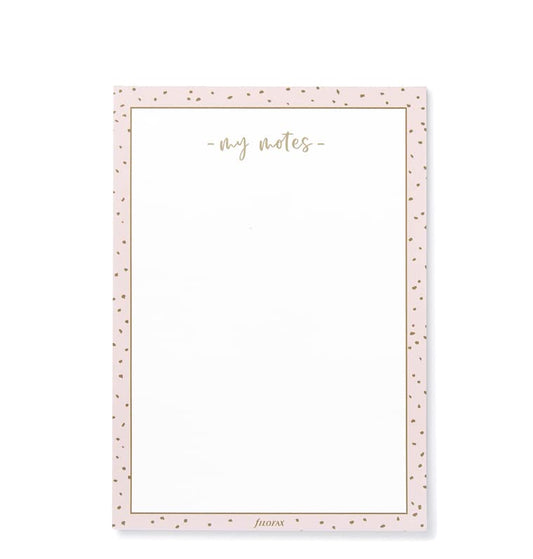 Filofax My Notes A5 Notepad - Confetti, White