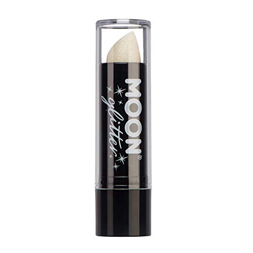 Iridescent Glitter Lipstick by Moon Glitter - 5g - White