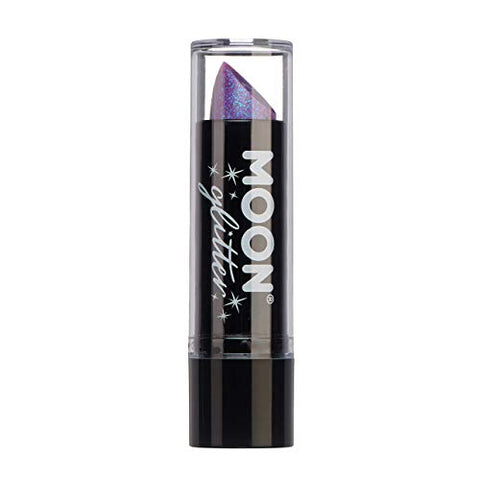 Iridescent Glitter Lipstick by Moon Glitter - 5g - Purple