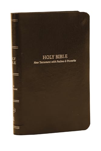 KJV, Pocket New Testament with Psalms and Proverbs, Brown Leatherflex, Red Letter, Comfort Print: KJV, New Testament With Psalms and Proverbs, Leatherflex, Brown, Red Letter, Comfort Print