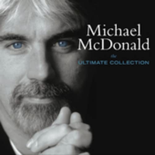 Close-up portrait of Michael McDonald, album cover for “The Ultimate Collection.”